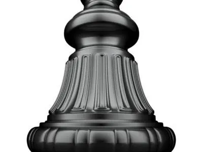 Street Lamp With Banner 3D model