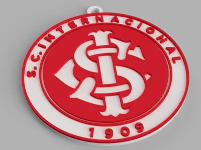 Sport Club Internacional Porto Alegre Football Shield keychain Free 3D print model
