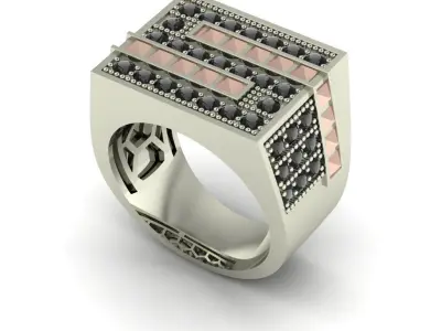 man rings 3D print model