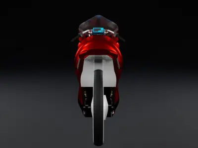 electro motocycle IZH model 3D model