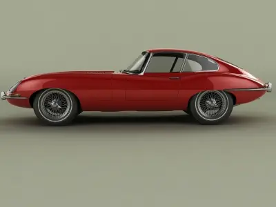 Jaguar E-type Coupe Mk1 3D model