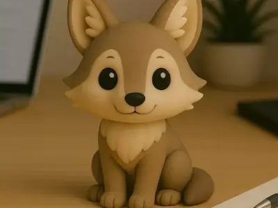 Jackal - Kawaii Animals Collection 3D print model