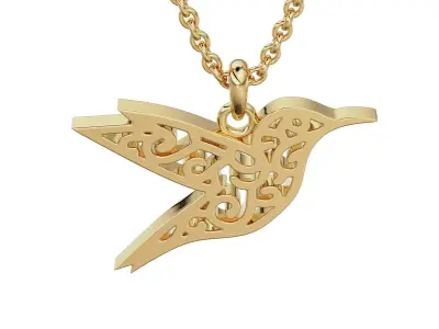 Pendant Bird 03 3D print model