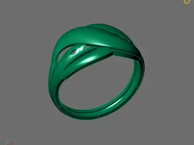 Women Plain Ring Ready STL 3DM Models Womens Rings 3D models 3D print model