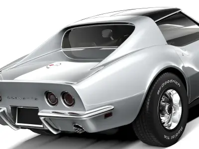 Chevrolet Corvette C3 1969 LowPoly 3D model