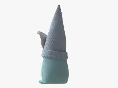 Easter Plush Doll Gnome 3D model
