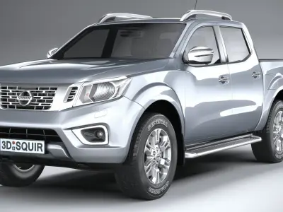 Nissan Navara DoubleCab regular 2020  3D model