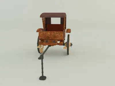 The curtained carriage  3D model