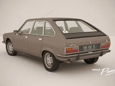 Renault 30 TX - 1979 - 3d model Low-poly 3D model