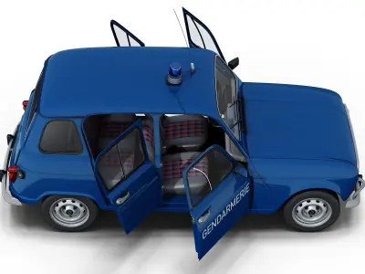 Renault 4 Gendarmerie  3D model