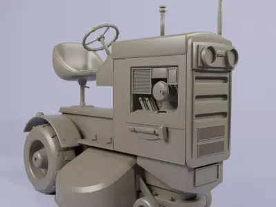 E1139 Tractor -Low-poly 3D models Low-poly 3D model