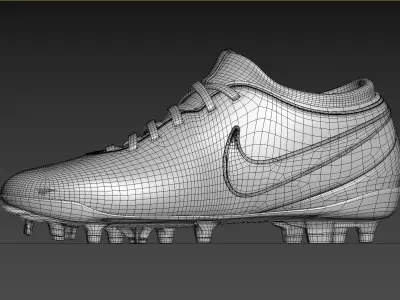 Blue Football Boots 3D model