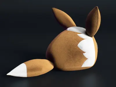 eevee pokemon kids 3D model