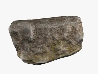 Natural Rock Free low-poly 3D model