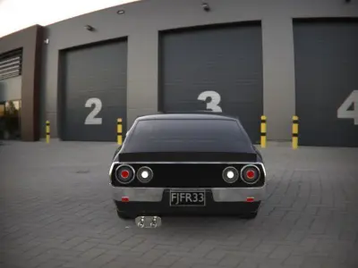 Nissan Skyline 1973 Low-poly 3D model