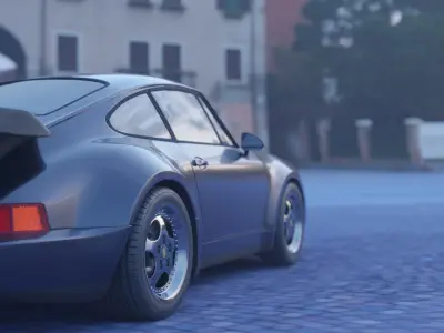 Porsche 911 turbo 3D model