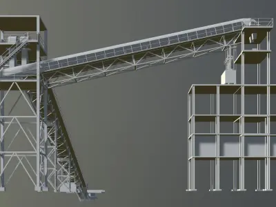 Industrial building 2023-0009 3D model