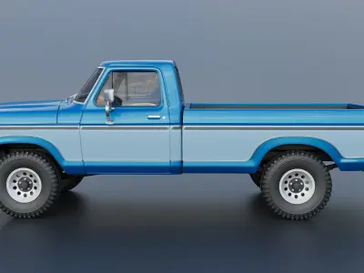Pickup Truck F-150 1979 3D print model