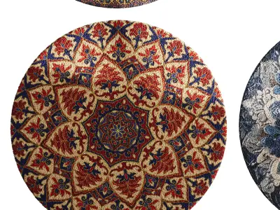 round carpet 27 3D model
