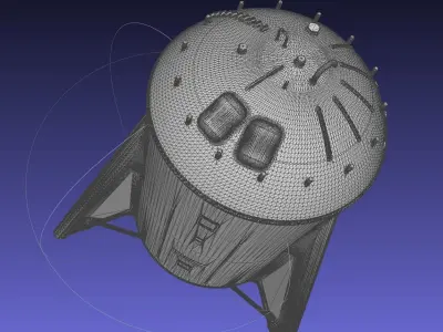 Space X Starhopper Noseless Test Hopper Printable Model 3D print model