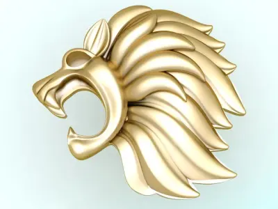 The lions face for jewelry 3D print model