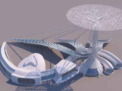 0084 - Organic Building 3D model