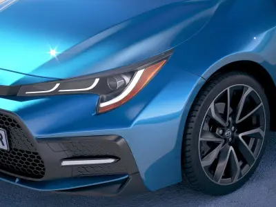 Toyota Corolla sedan regular 2020 3D model
