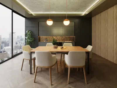 Luxury Apartment Scene In Native Blend File VIZFROMBLENDER 3D model