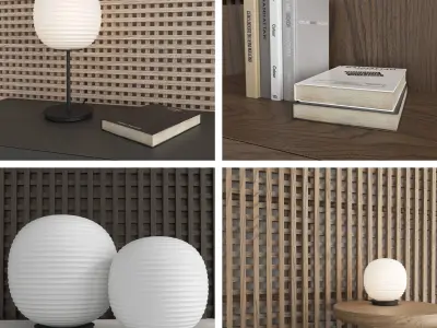 Decorative wall panel set 78 3D model