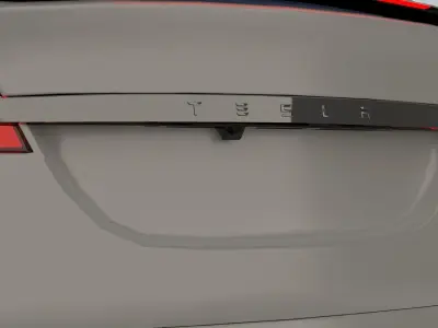 Car Rigged - Tesla Model X Low-poly 3D model