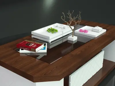 Modern Bold Sofa Table 3D model