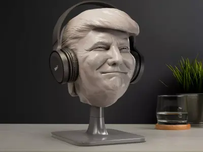 Donald Trump Headphone Stand  3D print model