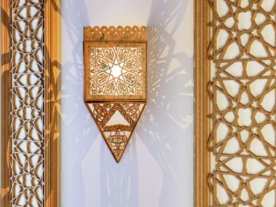Moroccan islamic light wall  3D model