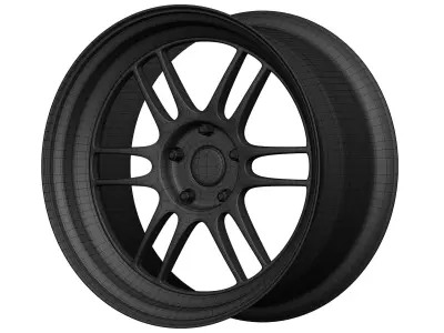 Enkei RPF1 Aftermarket Wheel Low-poly 3D model