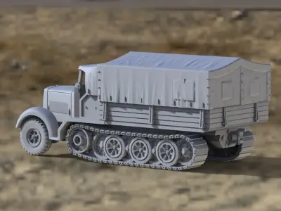 sd kfz 7 1 3D print model