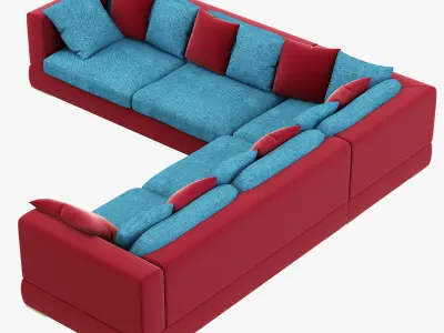 modern fabric sofa 3D model