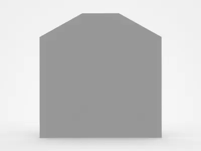 Attachable Trash Bin For Recycling With Two Holes 3D model