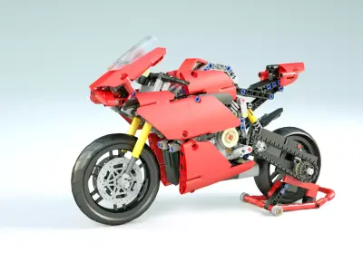 LEGO motorcycle V4 3D model