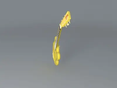 Winnie the Pooh acoustic guitar Free 3D model