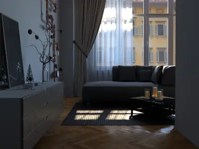 Living room  3D model