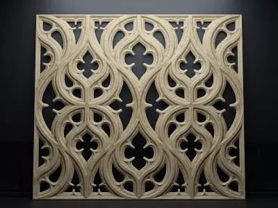 Paneling belonging to Carlisle Cathedral  1842 V3 3D model