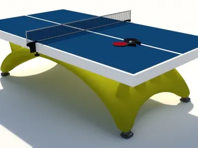 ping pong table Low-poly 3D model