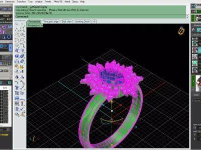 Jewel ring 3D print model