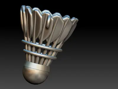 Shuttlecock - Peteca Pendant 3D print model