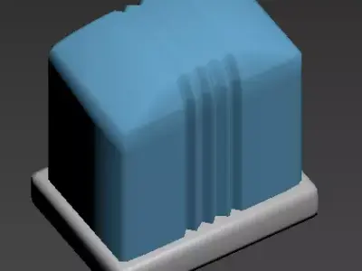 Chassis box Low-poly 3D model