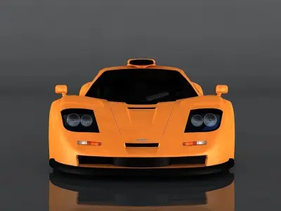mclaren f1 Low-poly 3D model