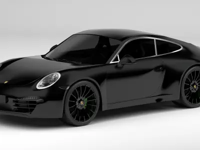 Porsche 911 Black 3D model