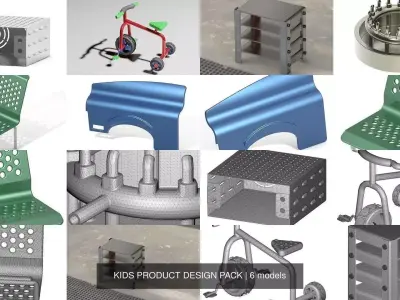 KIDS PRODUCT DESIGN PACK 3D Model Collection