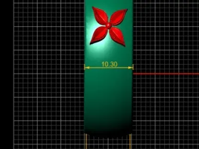 GOLDEN AND TEXTURED FLOWER RING 3D PRINTABLE MODEL 3D print model