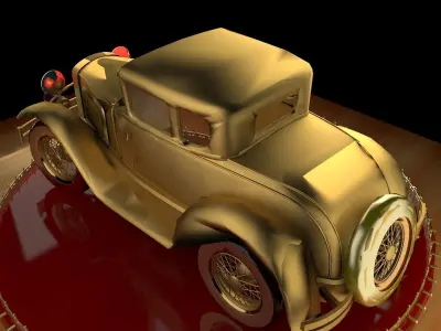 Antique car 3D model purchase